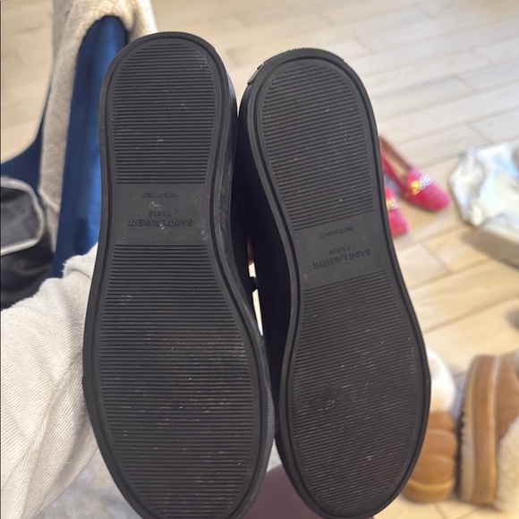 Saint Laurent Black Suede Sneakers Low-Top Design - Picture 6 of 7